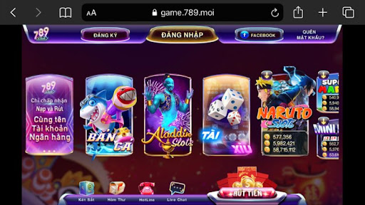 Giao diện cổng game bắt mắt, hiện đại