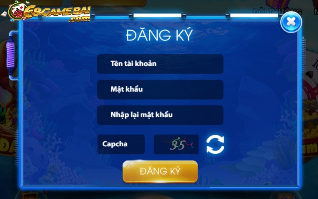 Hướng dẫn đăng ký tài khoản tại game bắn cá