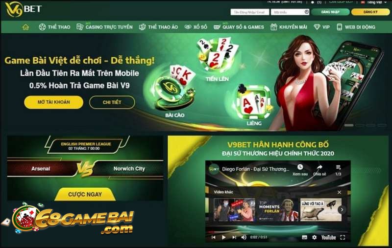 V9Bet chuyên cung cấp cá cược thể thao và casino trực tuyến