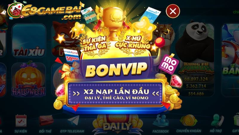 Link truy cập vào Bonvip Club