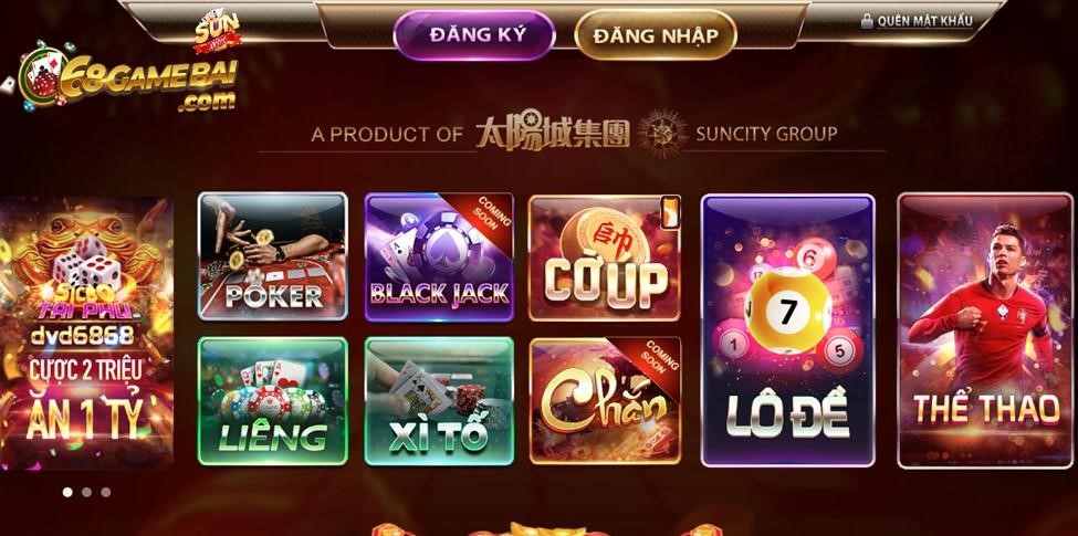 Cổng game trực tuyến Sun86