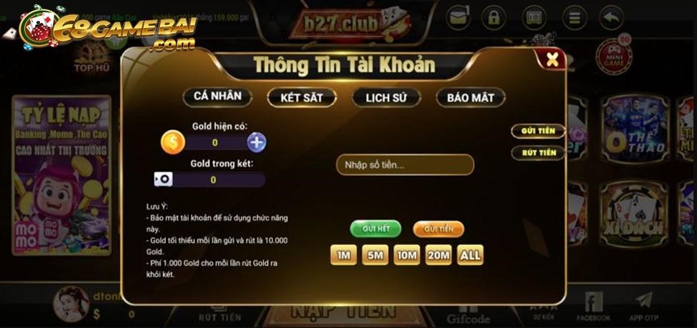 Link vào cổng game B27 club uy tín nhất