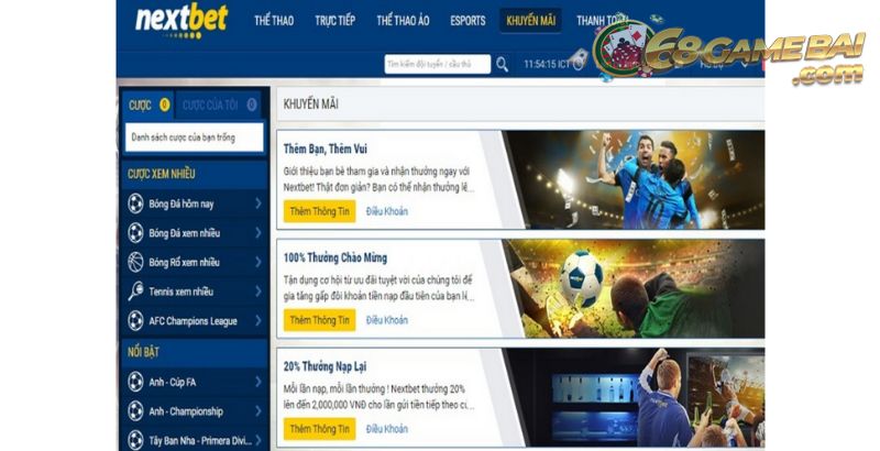 Nextbet - Nạp rút tiền thuận tiện 