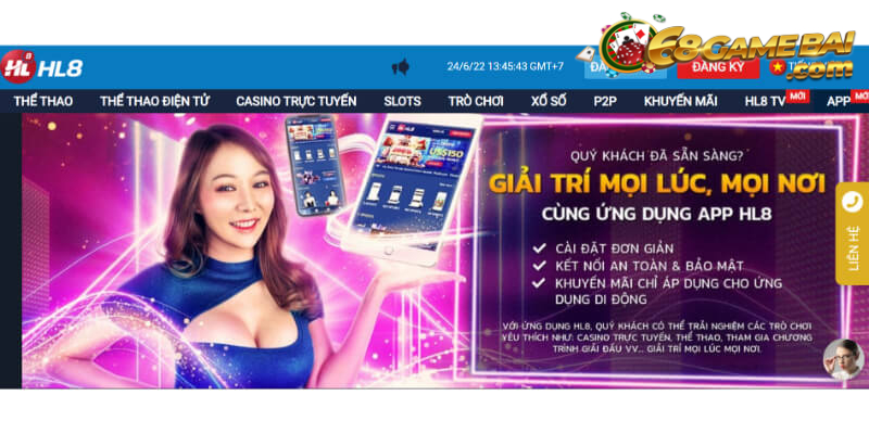 App nhà cái được thiết kế vô cùng ấn tượng