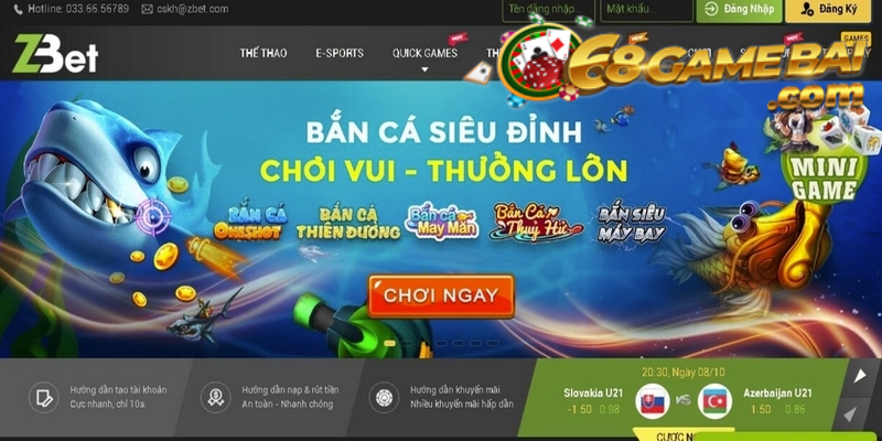 Bắn cá đổi thưởng chơi lớn tại Zbet 