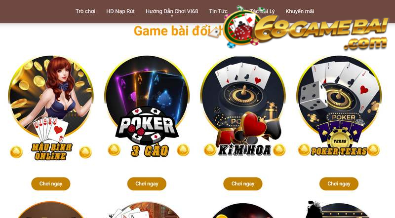 Trải nghiệm đa dạng thể loại game bài