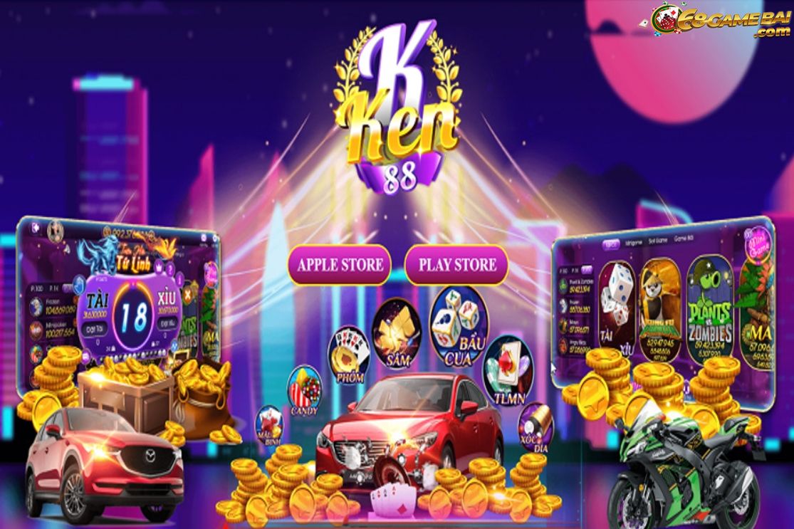 Ken88 đa dạng các tựa game giải trí chuyên nghiệp