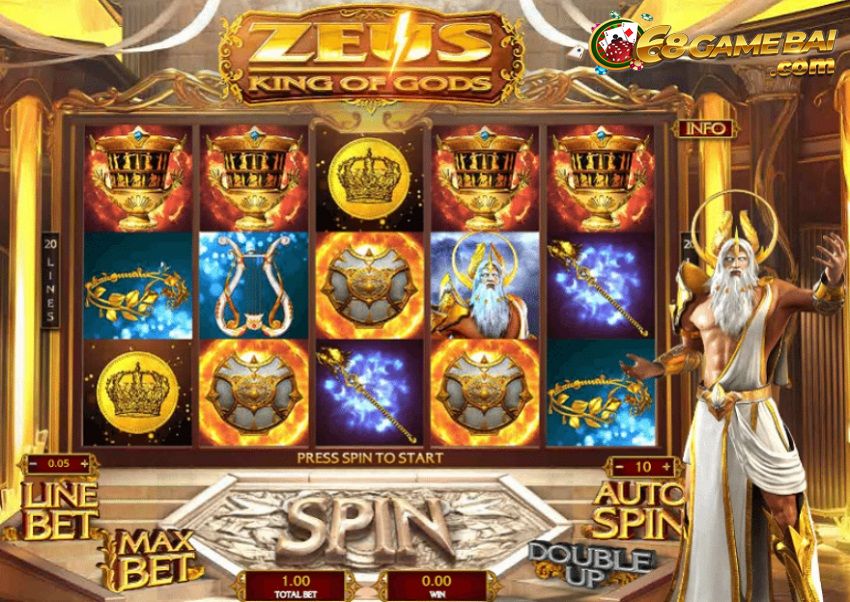 Game quay hũ tiền thật Thần Zeus tại Nohu88 Club