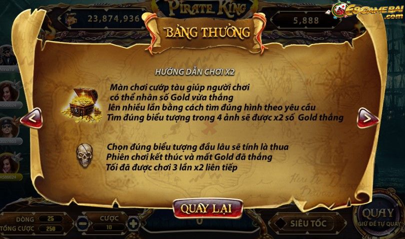 Những tính năng của game Pirate King