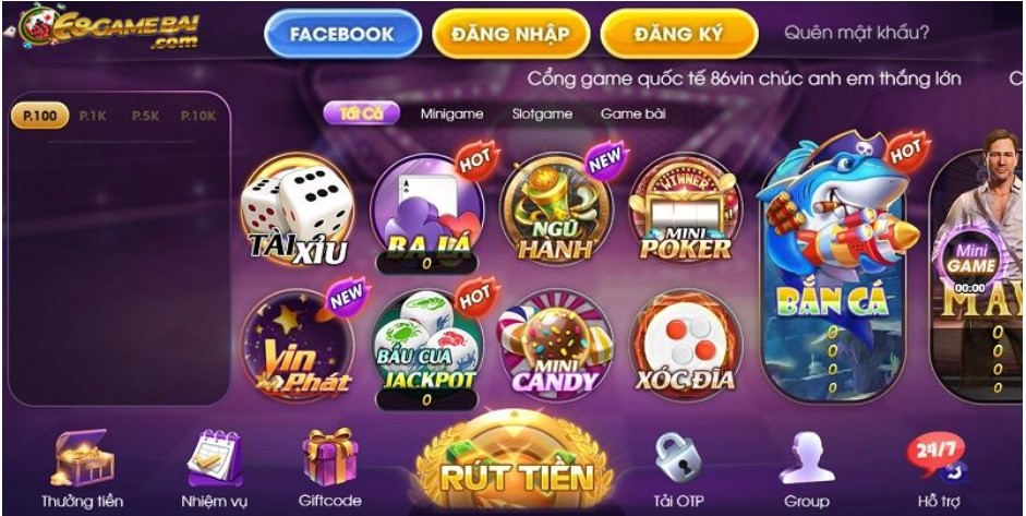 Người chơi được trải nghiệm nhiều trò chơi đỉnh cao tại cổng game Sam86