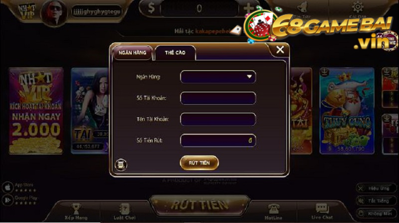 Đa dạng nhiều phương thức giao dịch tại cổng game NhatVip