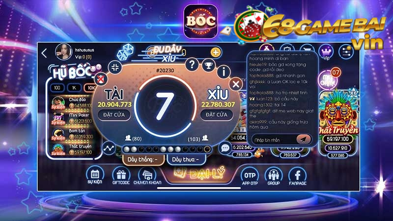 Bocclub sử dụng hệ thống đồ họa game với công nghệ HD chất lượng 