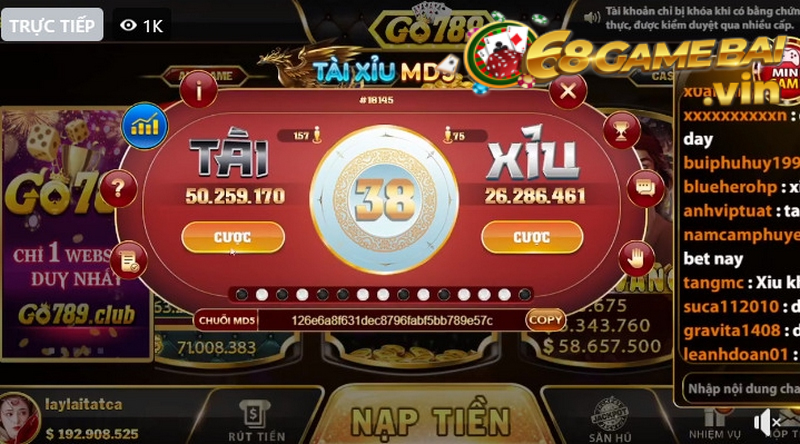 Giao diện game cực kỳ đẹp mắt với chất lượng cao tại Go789