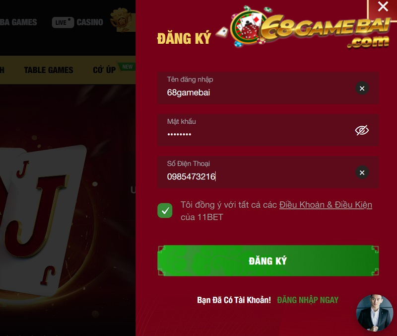 Cách đăng ký nhanh gọn dễ dàng để tham gia 11Bet