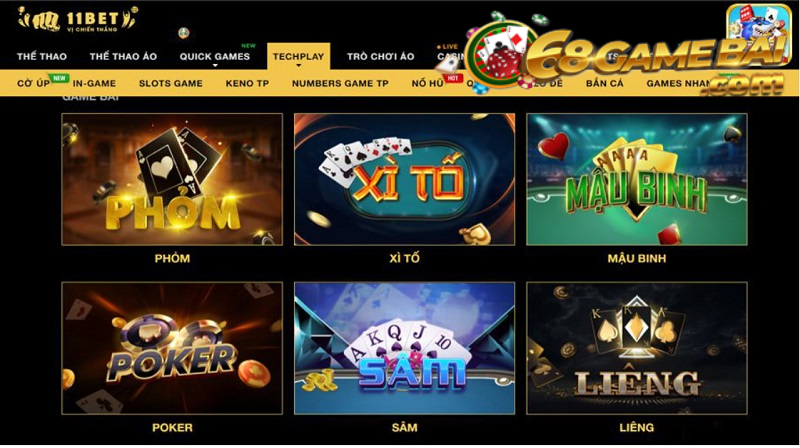 Đang dạng hệ thống trò chơi và kèo cược tại 11Bet