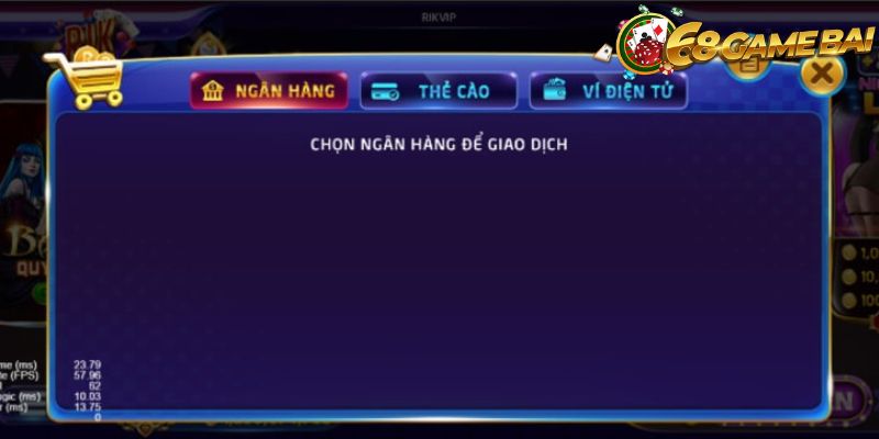 Hướng dẫn nạp tiền bằng hình thức chuyển khoản